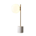 Wholesale Nordic Modern Luxury Milky White Frosted Glass Round Ball Table Lamp